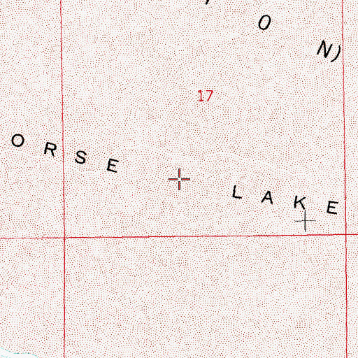 Topographic Map of Wild Horse Lake, MT