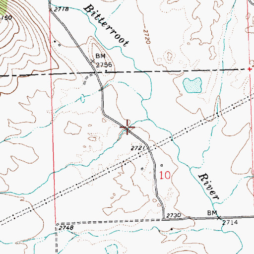 Topographic Map of Wilks Gulch, MT