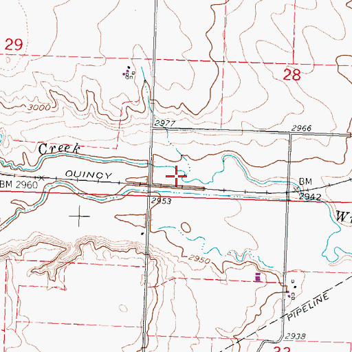 Topographic Map of Williams Coulee, MT