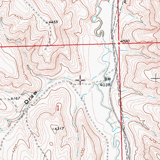 Topographic Map of Williams Draw, MT