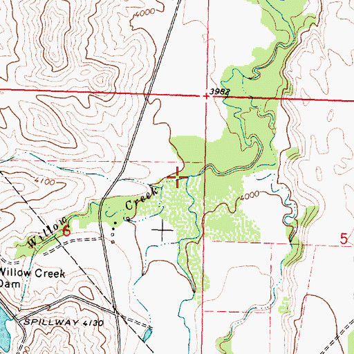 Topographic Map of Willow Creek, MT