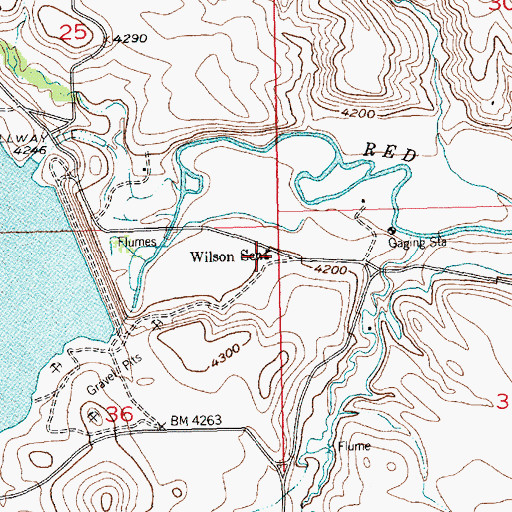 Topographic Map of Wilson School (historical), MT