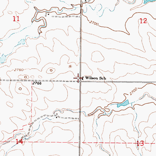 Topographic Map of Wilson School (historical), MT