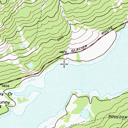 Topographic Map of Windy Creek, MT