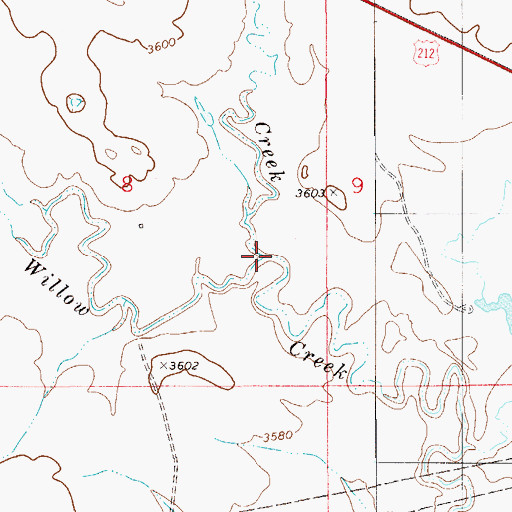 Topographic Map of Wolf Creek, MT