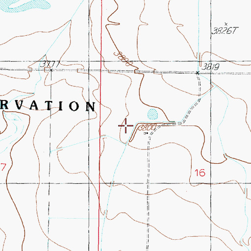 Topographic Map of Wolstad Ranch, MT