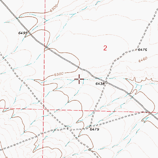 Topographic Map of Wood Canyon, MT