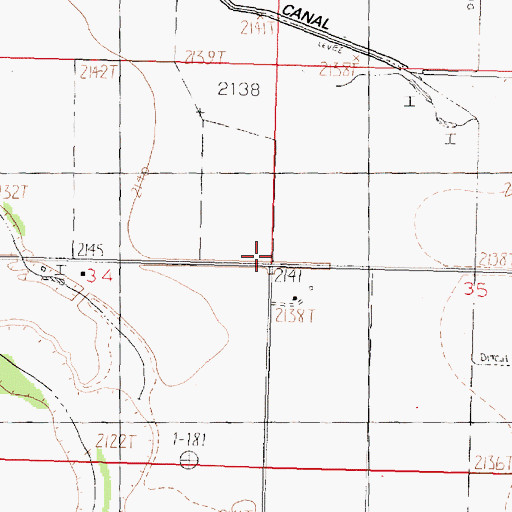 Topographic Map of Wooldridge's Ranch, MT