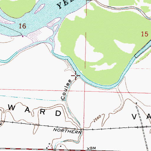 Topographic Map of Wyant Coulee, MT