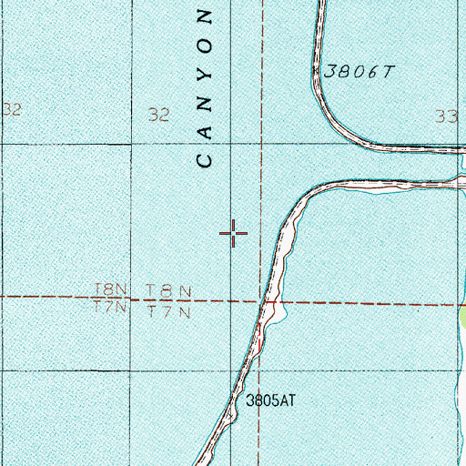 Topographic Map of Yankee Ditch, MT