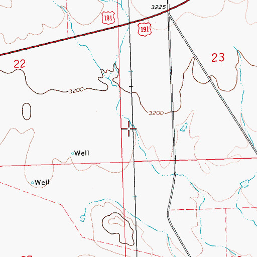 Topographic Map of Ruby Creek, MT