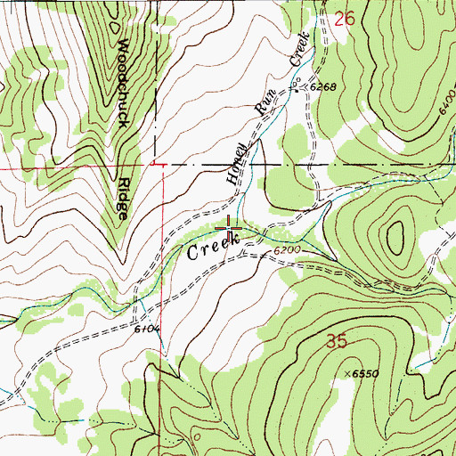 Topographic Map of Honey Run Creek, MT