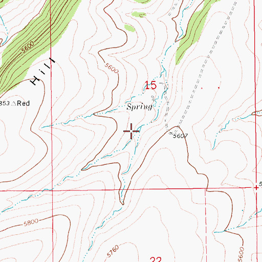 Topographic Map of Hopkins Coulee, MT