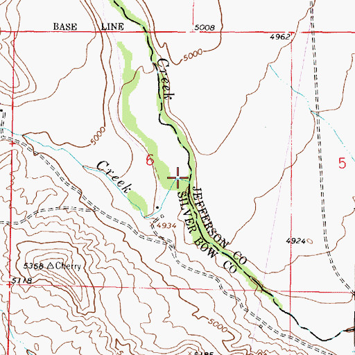Topographic Map of Little Fish Creek, MT