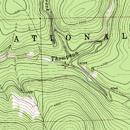 Topographic Map of McGinnis Creek, MT