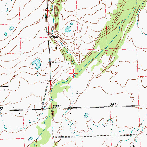 Topographic Map of Mollman Creek, MT