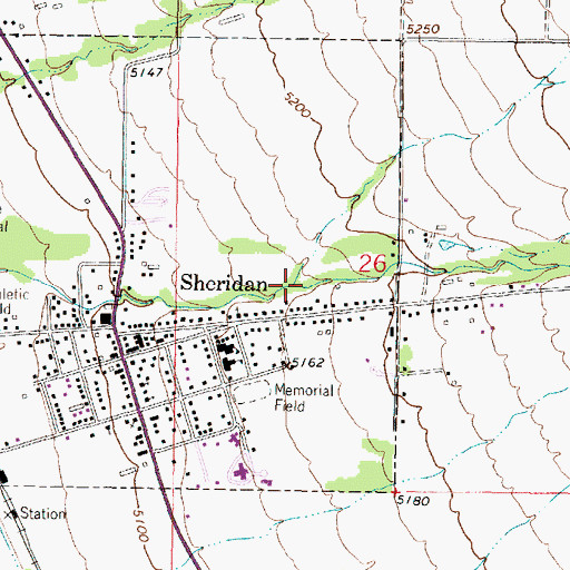 Topographic Map of Nonpariel Creek, MT