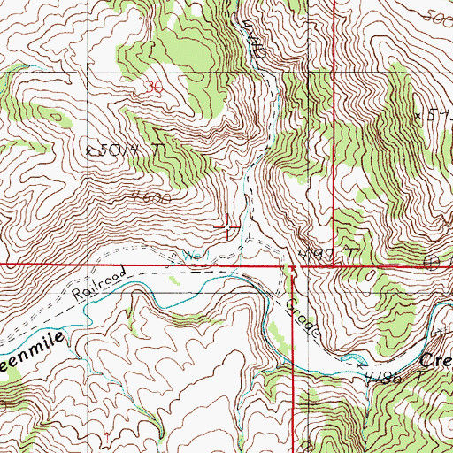 Topographic Map of Rocky Canyon, MT