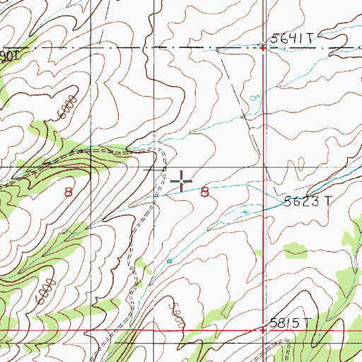 Topographic Map of A Doig Ranch, MT