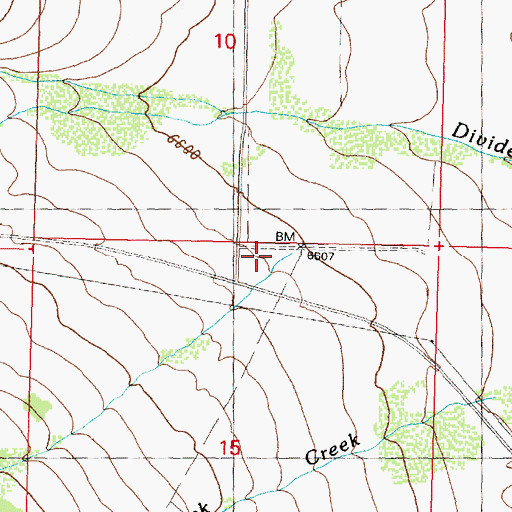 Topographic Map of Abrams Creek, MT