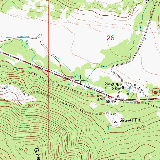 Topographic Map of Adams Creek, MT