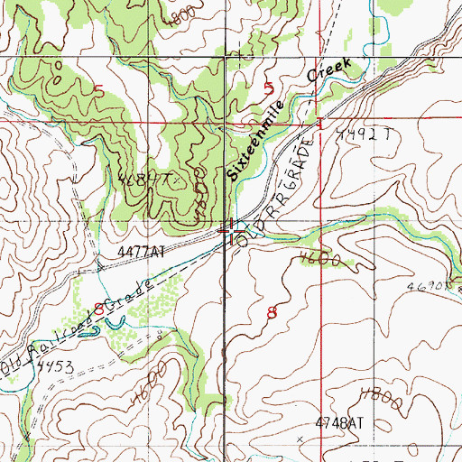 Topographic Map of Adolph Creek, MT
