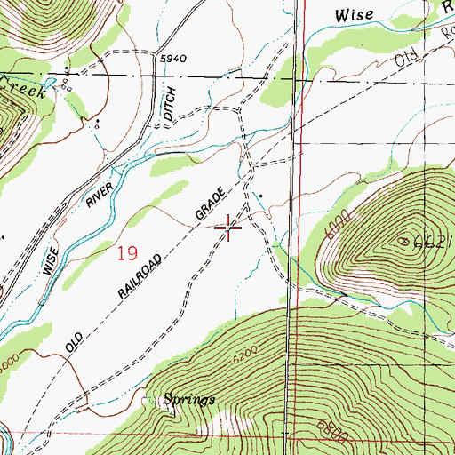 Topographic Map of Adson Creek, MT