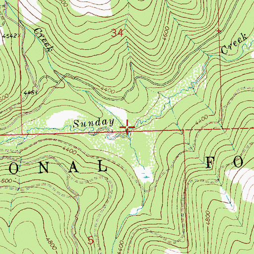 Topographic Map of Advent Creek, MT