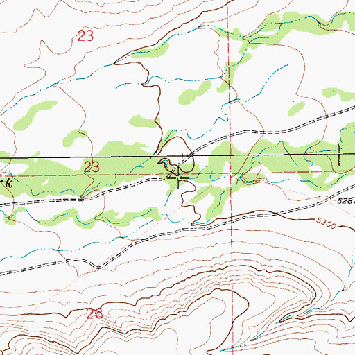 Topographic Map of Agnes Creek, MT