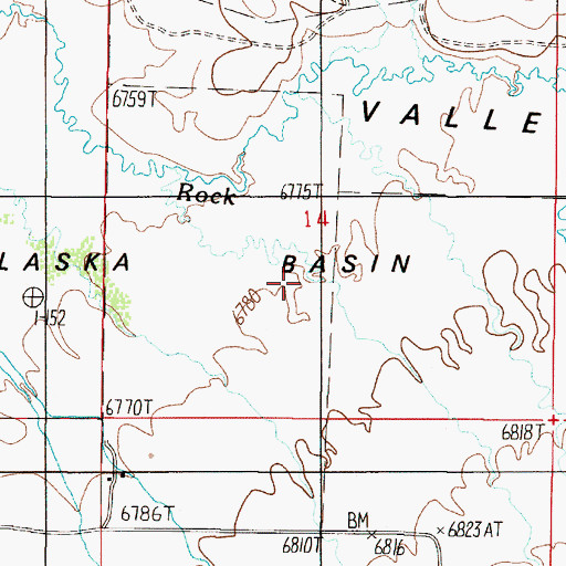 Topographic Map of Alaska Basin, MT