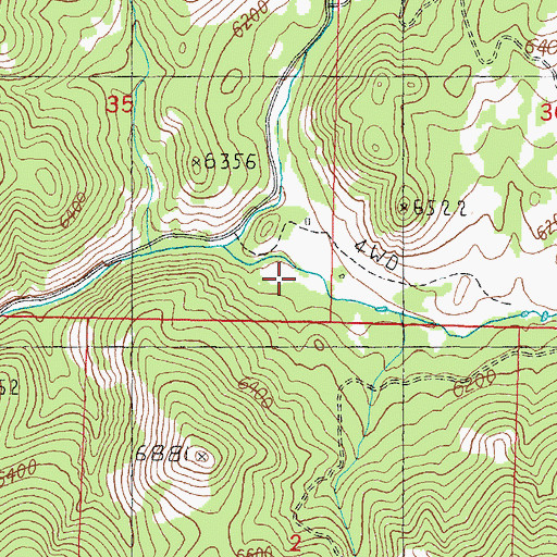 Topographic Map of Alaska Gulch, MT