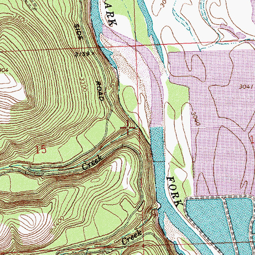 Topographic Map of Albert Creek, MT