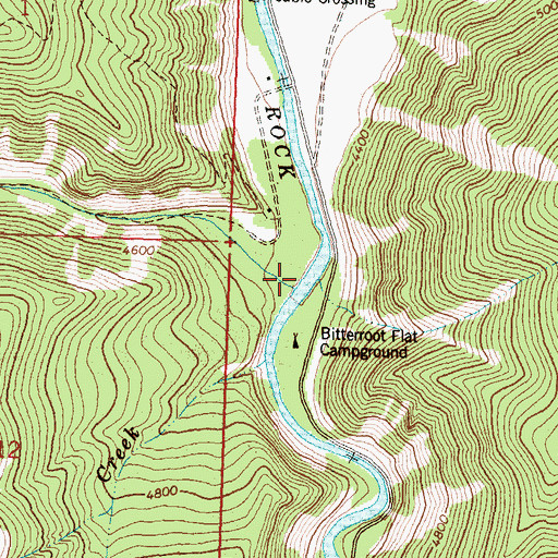 Topographic Map of Alder Creek, MT