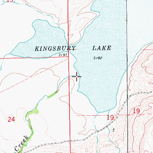 Topographic Map of Alder Creek, MT
