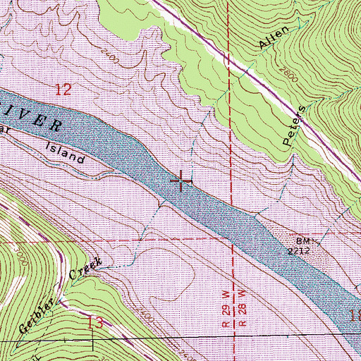 Topographic Map of Allen Gulch, MT