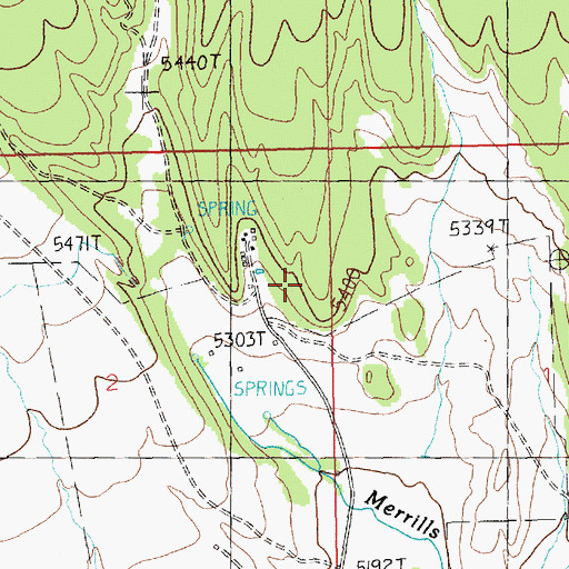 Topographic Map of Allen Ranch, MT