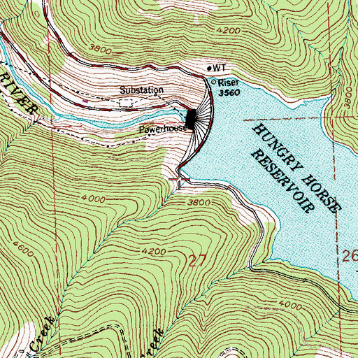 Topographic Map of Alpha Creek, MT