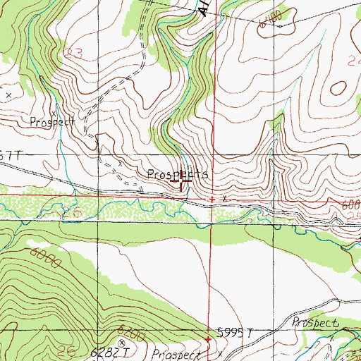 Topographic Map of Alta Gulch, MT