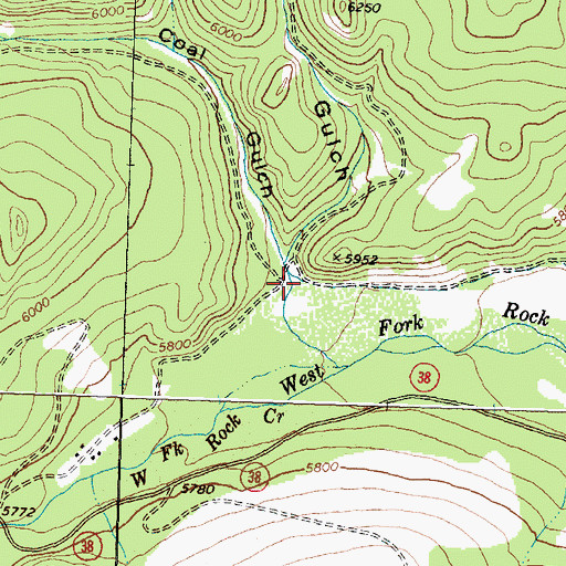Topographic Map of Anaconda Gulch, MT