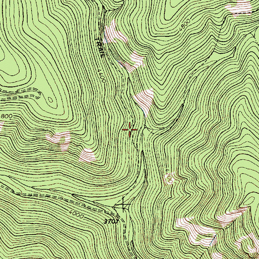 Topographic Map of Anne Creek, MT