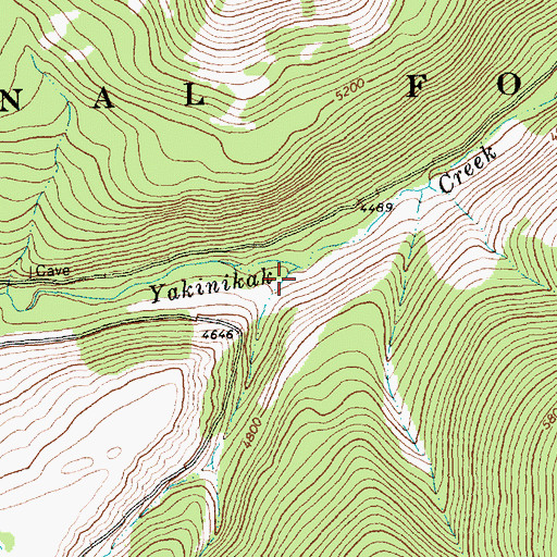 Topographic Map of Antley Creek, MT