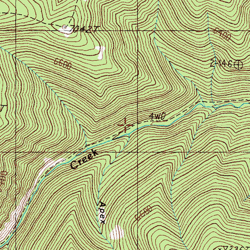 Topographic Map of Apex Gulch, MT