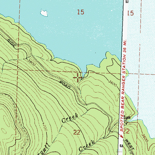 Topographic Map of Argall Creek, MT