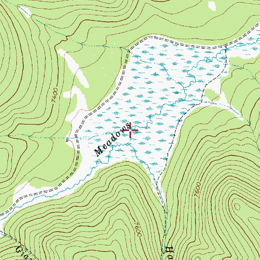 Topographic Map of Armor Creek, MT