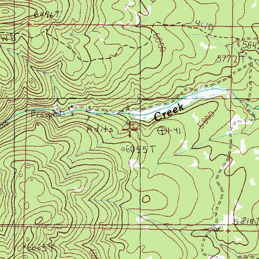 Topographic Map of Attowa Mine, MT