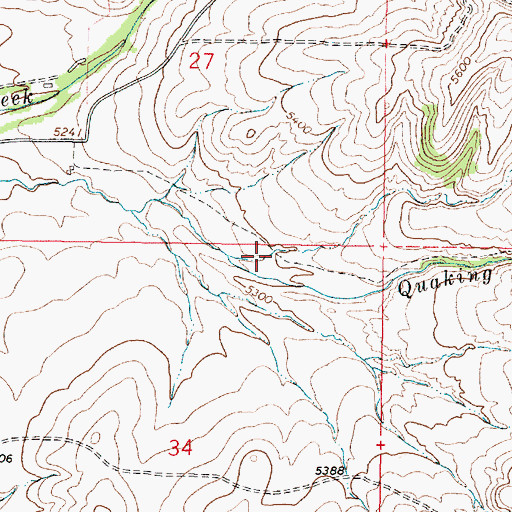 Topographic Map of Australia Gulch, MT