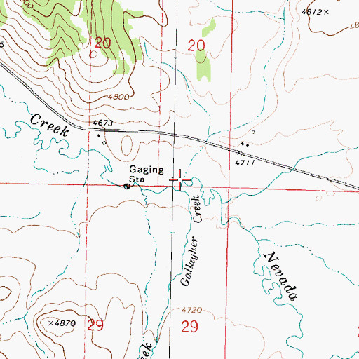 Topographic Map of Avon Valley, MT