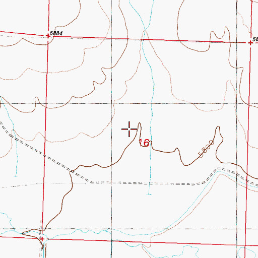 Topographic Map of Badger Gulch, MT
