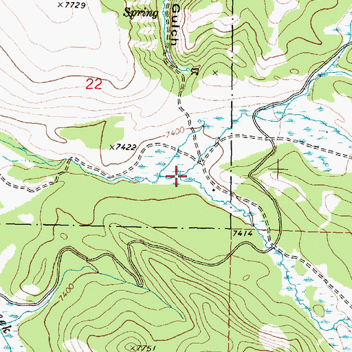 Topographic Map of Bailey Creek, MT