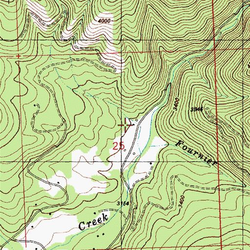 Topographic Map of Baldwin Ranch, MT
